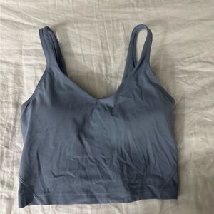 Lululemon Scoop Neck Crop Tank - Blue